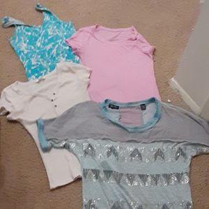 Tshirts tank top and casual top all small
